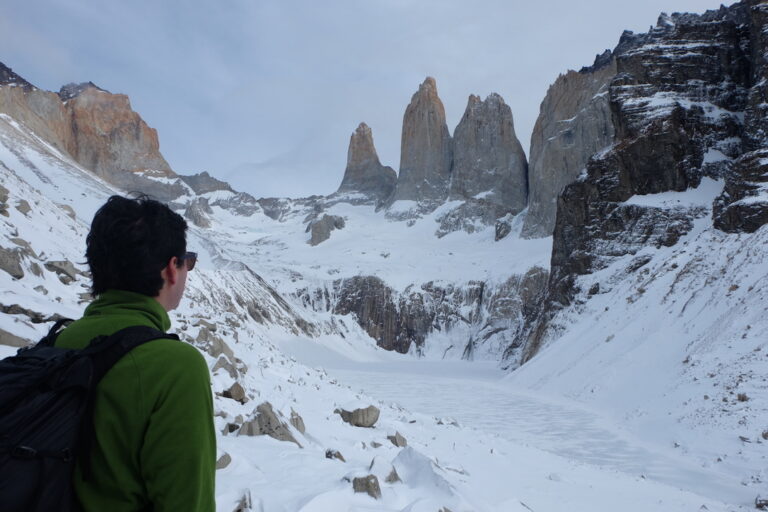 Macizo del Paine desde el mirador de las Torres durante un viaje a Patagonia